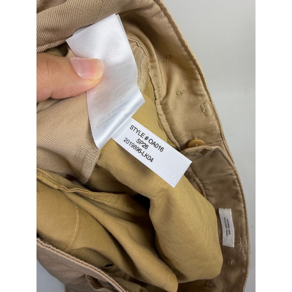 Madewell The Barrel-Leg Pant in Drapey Twill Bright Fawn Size 2 NEW - Picture 8 of 9